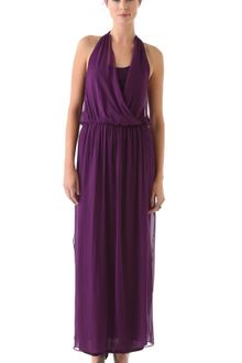 Alice + Olivia Wrap Front Maxi Dress - Lyst