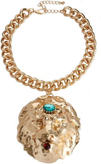 Asos Premium Lion Collar Necklace - Lyst