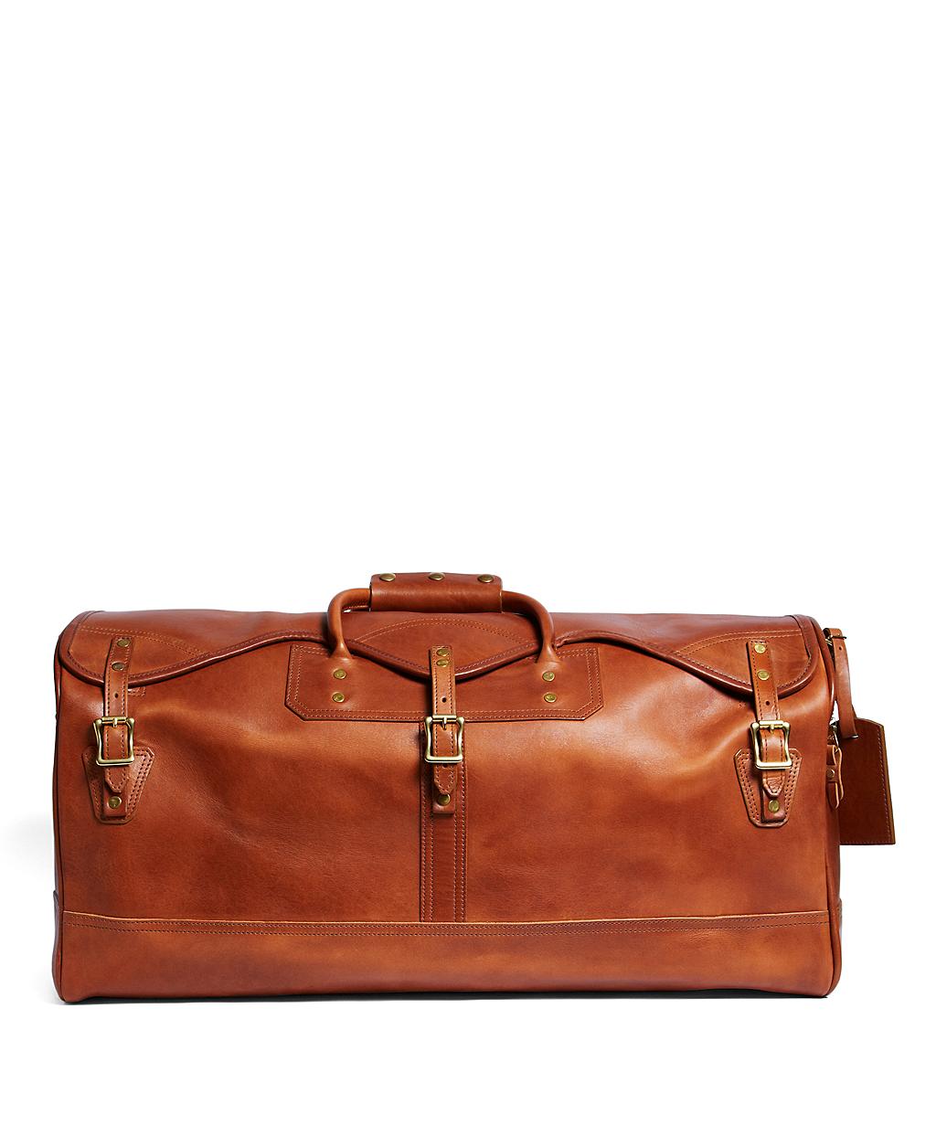 brooks brothers leather garment bag