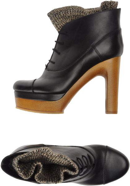 Chloé Ankle Boots in Black (brown) - Lyst