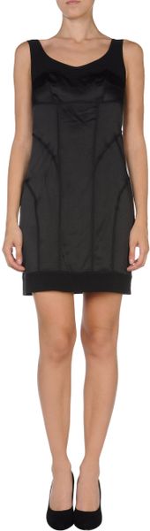 Diane Von Furstenberg Short Dress in Black - Lyst
