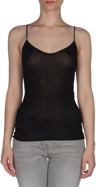 Donna Karan New York Top in Black - Lyst