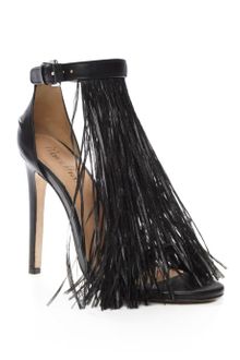 Marios Schwab Ss Raffia Fringe Sandal - Lyst