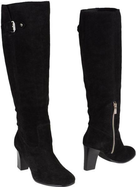 Michael By Michael Kors Highheeled Boots in Black (green) - Lyst