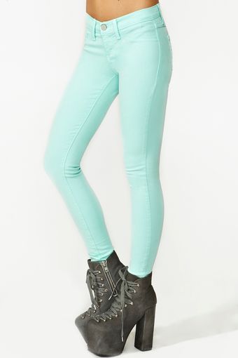 Nasty Gal Dream Skinny Jeans Mint - Lyst