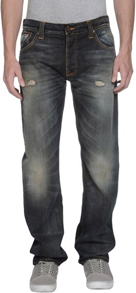 Nudie Jeans Denim Trousers - Lyst