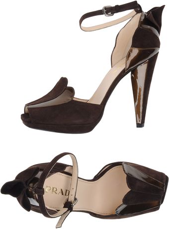 Prada Platform Sandals - Lyst