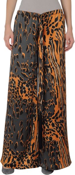 Roberto Cavalli Casual Trouser in Animal (orange) - Lyst