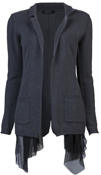 Unconditional Notched Cardigan - Lyst
