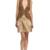 Vera Wang Ss Embroidered Lace Cut Away Vest in Gold - Lyst