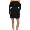 Vera Wang Ss Strapless Lace Jacquard Dress in Black (navy) - Lyst