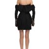 Vera Wang Ss Strapless Lace Jacquard Dress in Black (navy) - Lyst