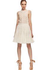 Vera Wang Ss Eyelet Parasol Skirt