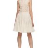 Vera Wang Ss Eyelet Parasol Skirt in Beige (white) - Lyst