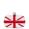 Alexander Mcqueen Tricolour Union Jack Clutch in White - Lyst