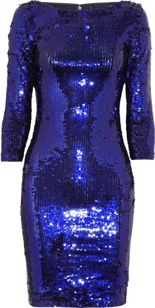 Alice + Olivia Karmel Sequinned Mesh Dress - Lyst