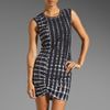 Bcbgmaxazria Print Dress in Black (black co) - Lyst