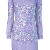 Blumarine Sparkly Striped Dress in Silver (purple) - Lyst