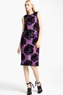 Christopher Kane Tie Belt Rose Tulle Dress - Lyst