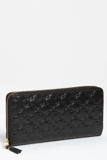 Comme Des Garçons  Embossed Clover Continental Wallet - Lyst