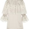 Dolce & Gabbana Duchess Lacetrimmed Silksatin Top in White (oyster) - Lyst