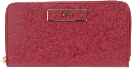 Donna Karan New York Zip Purse in Red - Lyst