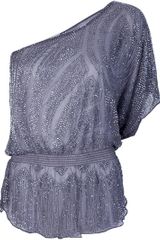 Parker One Shoulder Beaded Top