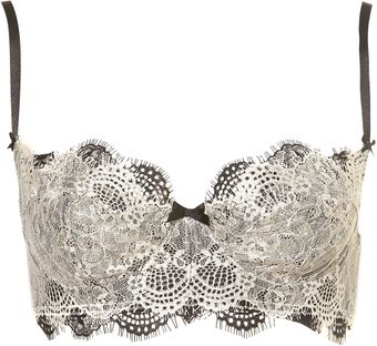 Topshop Double Eyelash Lace Underwire Bra - Lyst