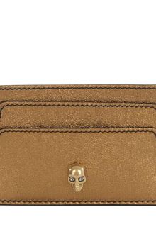 Alexander McQueen Bronze Skull Charm Card Holder - Lyst