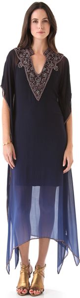 Dallin Chase Trace Caftan Dress - Lyst