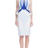 Dion Lee Ss Ozone Thermal Loop Dress in White (silver blue/oil slick) - Lyst