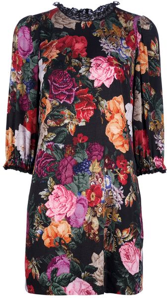 Dolce & Gabbana Floral Dress - Lyst