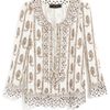 Isabel Marant Ss Edith Top in Beige (bordeaux) - Lyst