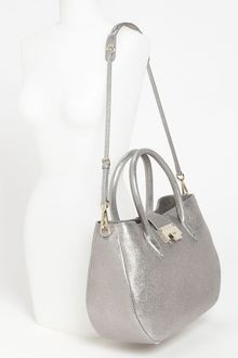 Jimmy Choo Rania Glitter Leather Satchel - Lyst