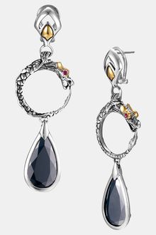 John Hardy Batu Naga Drop Earrings - Lyst