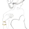 Tom Binns Voilà Twisted Nail Cuff in Gold - Lyst