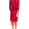 Giambattista Valli Ss Macrame Lace Straight Skirt in Red - Lyst