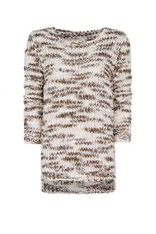 Mango Open Knit Bicolor Jumper - Lyst