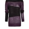 Mango Mohair Striped Sweater in Purple - Lyst