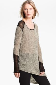 Helmut Lang Asymmetrical Bouclé Knit Pullover - Lyst