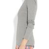 J.crew Cottonjersey Top in Gray - Lyst