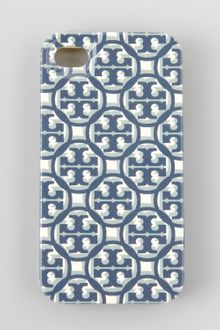 Tory Burch Logo Lattice Hard Shell Iphone 4 Case - Lyst