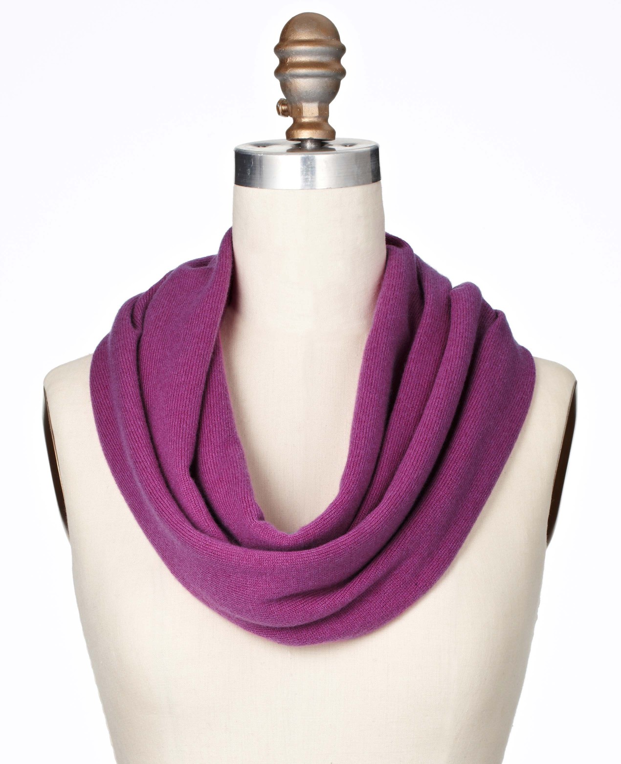 Ann Taylor Cashmere Infinity Scarf in Purple (berry glaze) Lyst