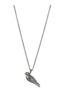 Elizabeth And James Meadowlark Bird Pendant with Diamond Accents - Lyst