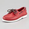 Ferragamo World Boat Shoe Red in Red for Men (null) - Lyst