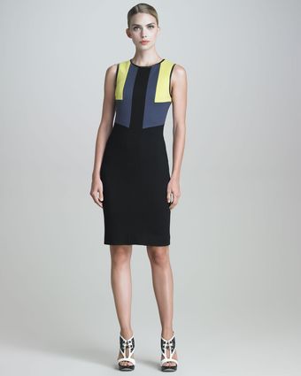 Jason Wu Techno Jersey Colorblock Dress - Lyst