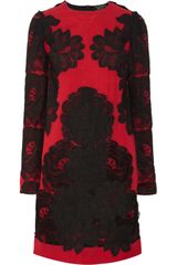 Lanvin Lace Appliquéd Organza Dress
