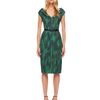 Michael Kors Printed Cady Dress in Green (emerald mul) - Lyst