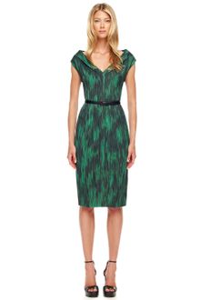 Michael Kors Printed Cady Dress - Lyst
