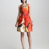 Oscar De La Renta Tulip print Aline D in Red (carnation) - Lyst